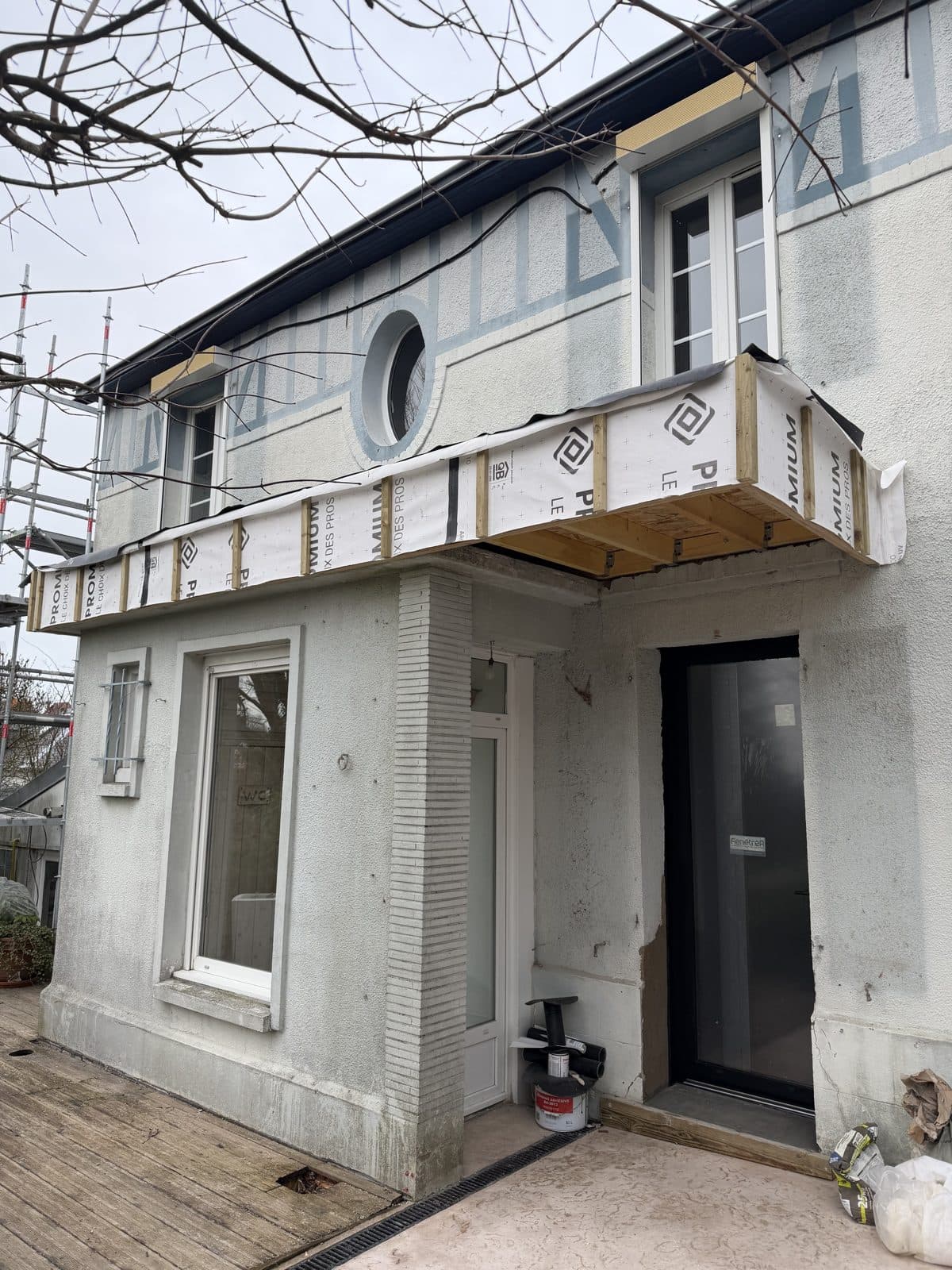 Rénovation de façade (ITE) d'une maison à Bihorel — photo 2