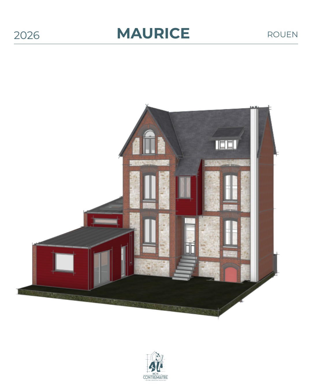 Rénovation et réagencement d'une maison à Rouen — plan 1