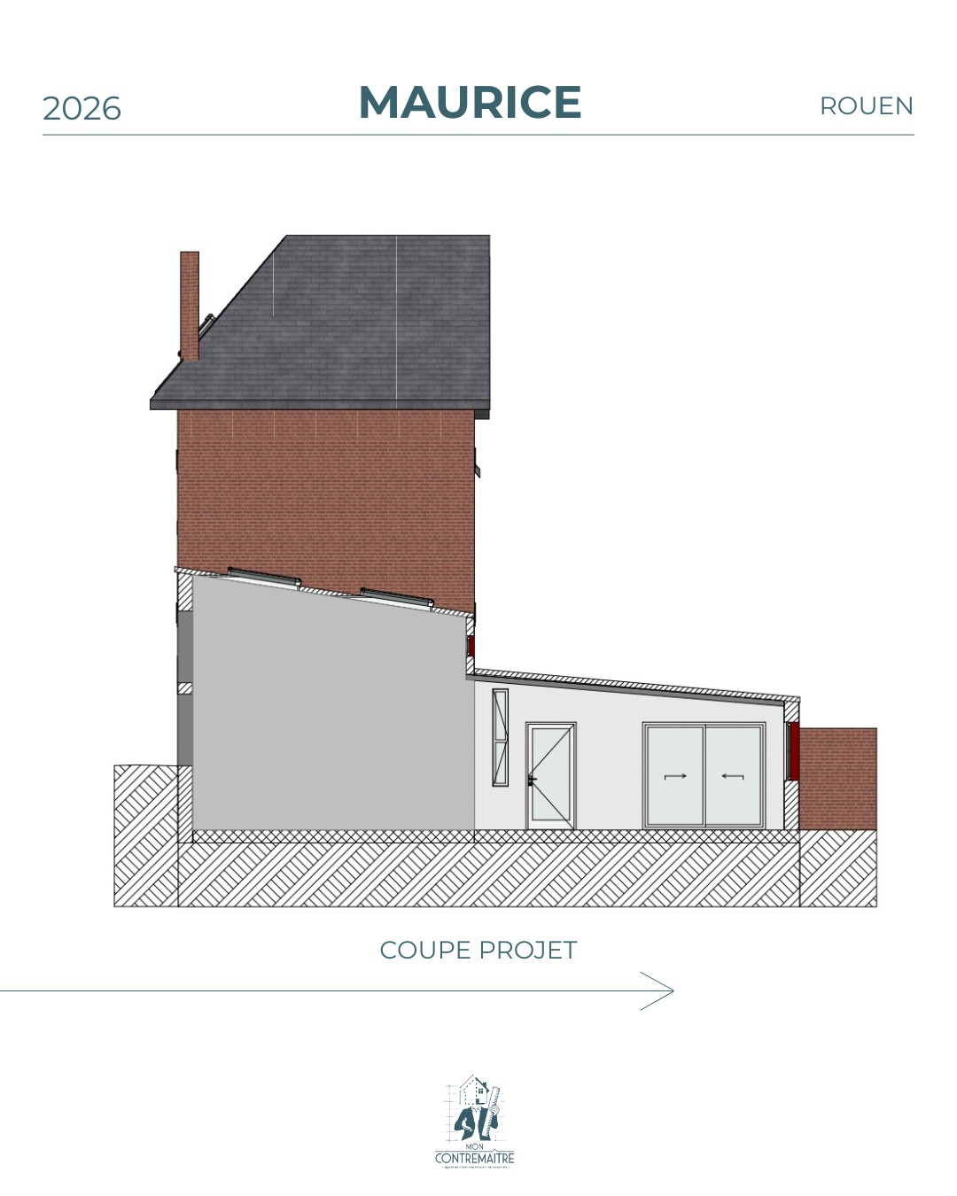 Rénovation et réagencement d'une maison à Rouen — plan 6