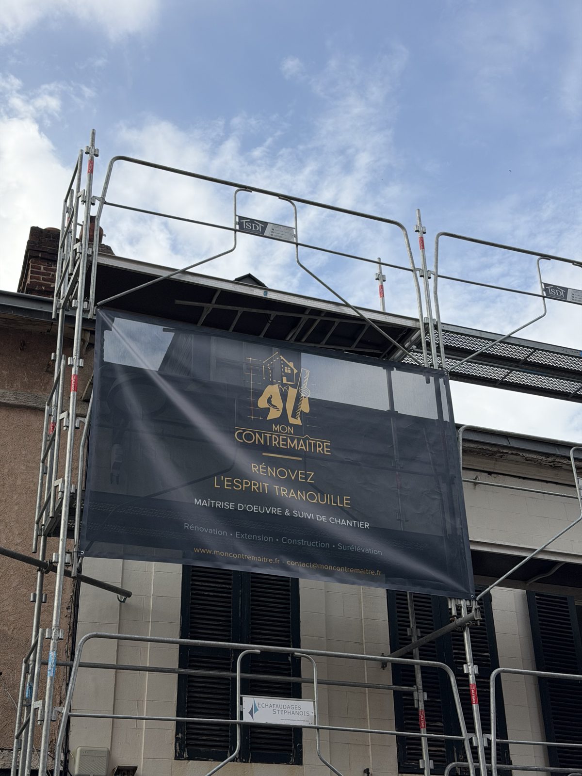 Surélévation d'une maison de ville à Rouen — photo 1